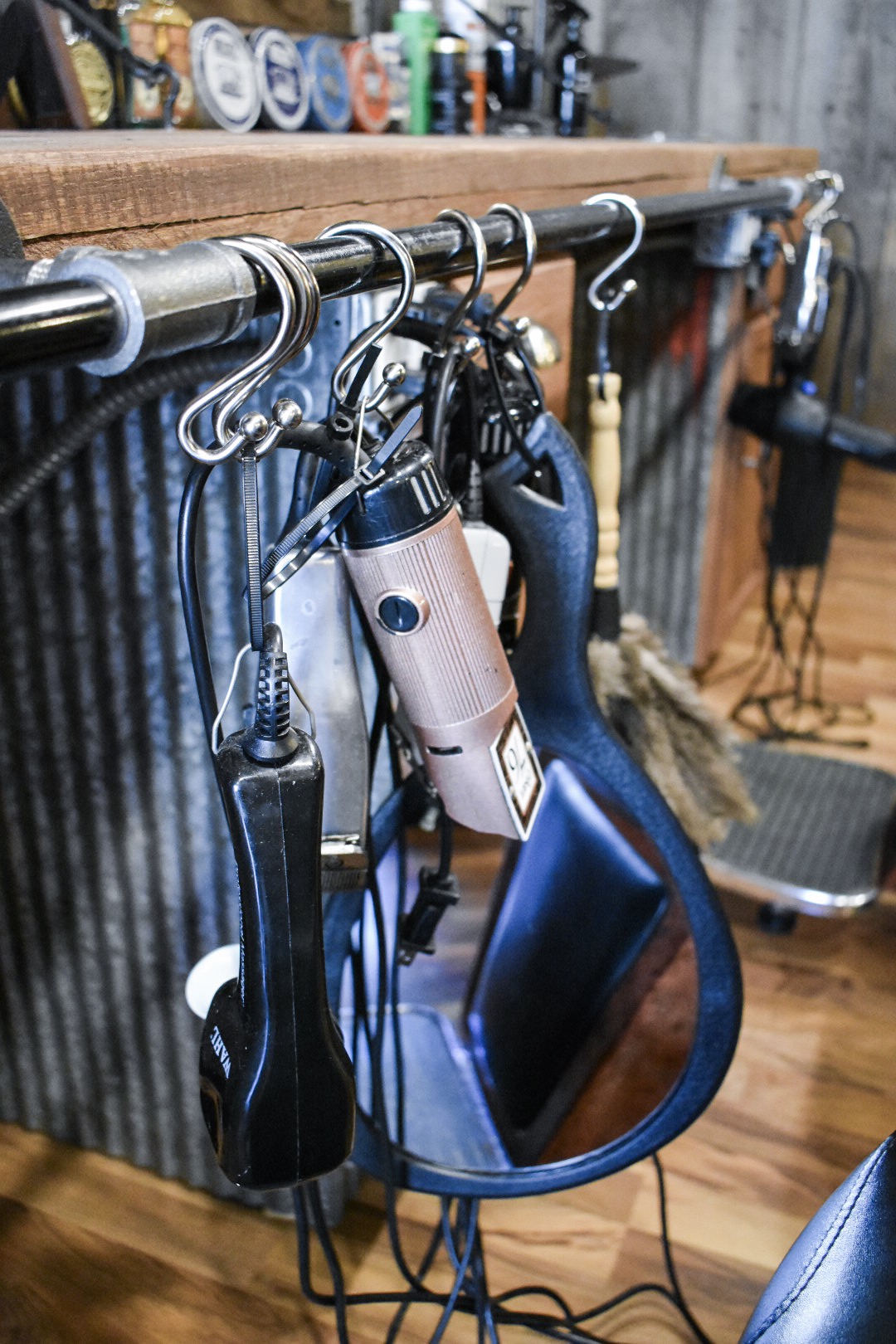 Beard trim and shave at The Leather Strop Barbershop